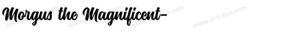 Morgus the Magnificent字体转换